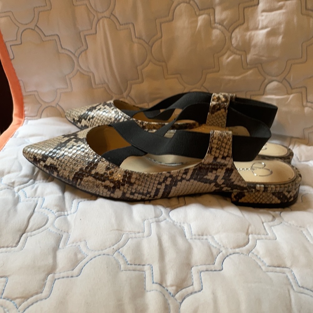 Jessica Simpson python print flats - Picture 3 of 5